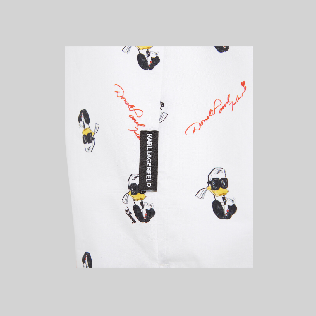 Karl Lagerfeld sommer skjorte med anders and print