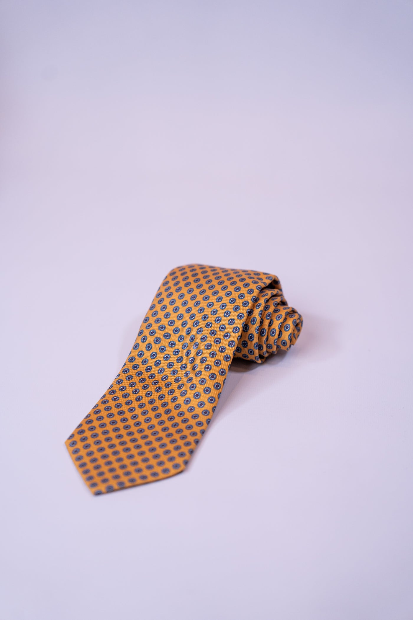Eton slips i gul med prikker