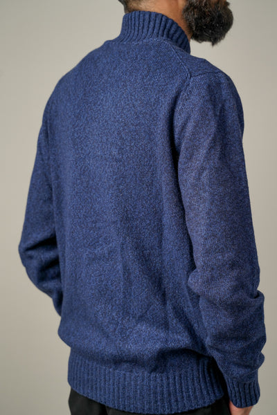 Golman Copenhagen meleret blålig cardigan med kashmir silke