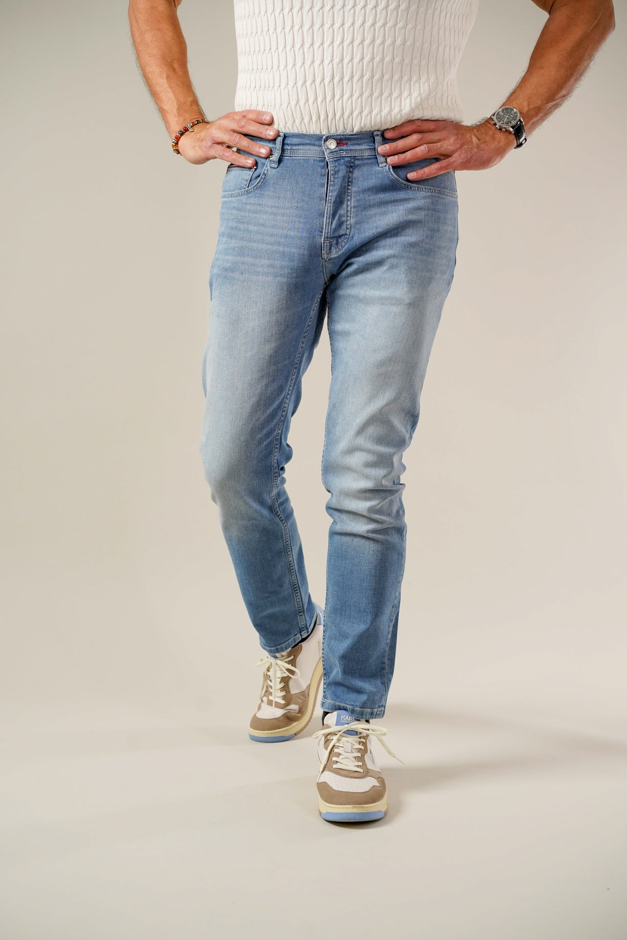 Hechter Paris 5-POCKET BELFORT lyseblå Jeans