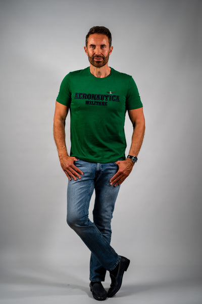 Aeronautica Militare grøn t-shirt