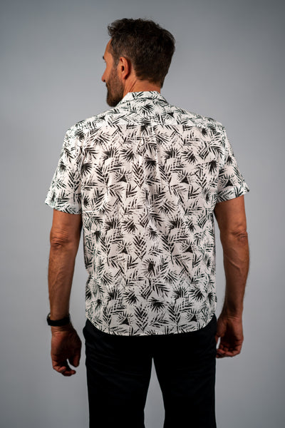 Karl Lagerfeld mønsteret skjorte kortærmet