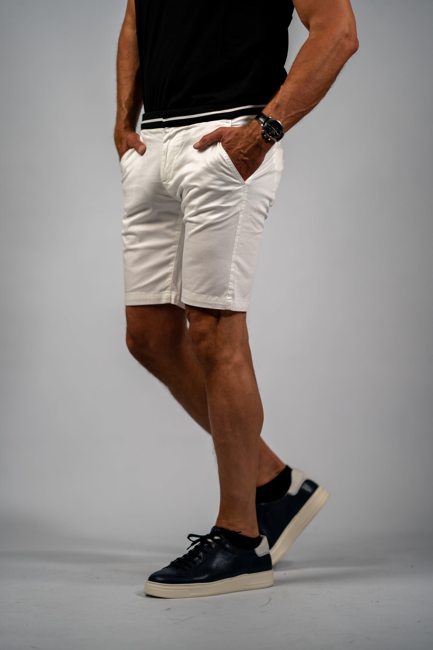 Karl Lagerfeld sommer shorts i hvid
