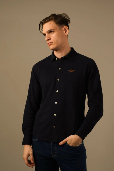 Aeronautica Militare skjorte mørkeblå Aeronautica Militare