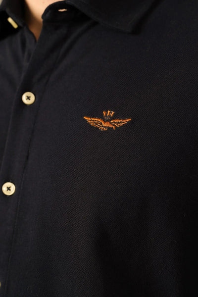 Aeronautica Militare skjorte mørkeblå Aeronautica Militare