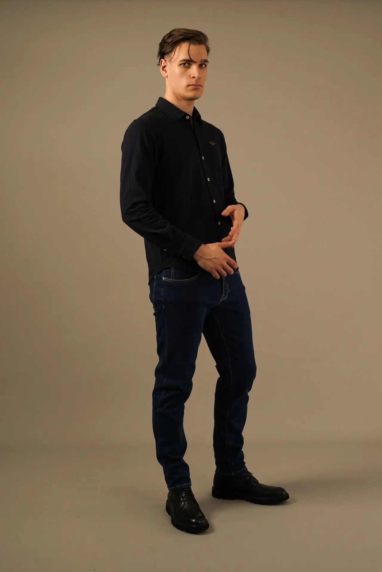 Aeronautica Militare skjorte mørkeblå Aeronautica Militare