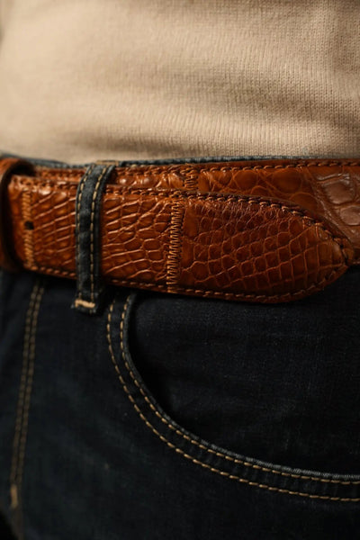 Biagini bælte cognac farvet BIAGINI