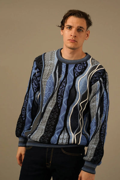 Carlo Colucci Premium Striktrøje – Blå Edition Carlo Colucci