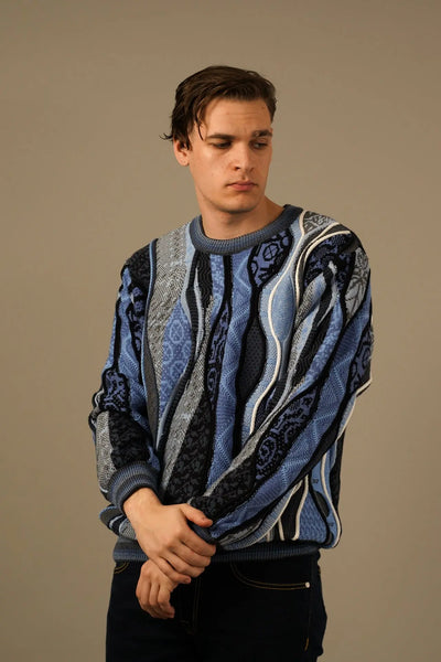 Carlo Colucci Premium Striktrøje – Blå Edition Carlo Colucci