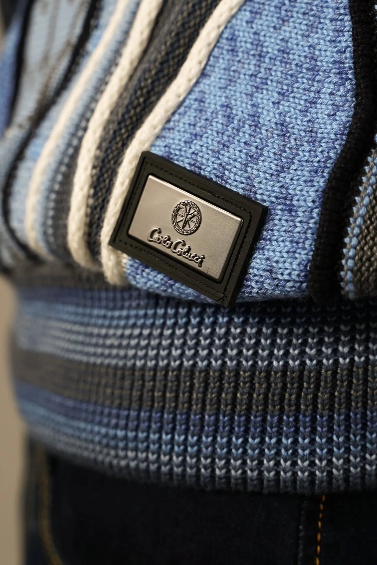 Carlo Colucci Premium Striktrøje – Blå Edition Carlo Colucci