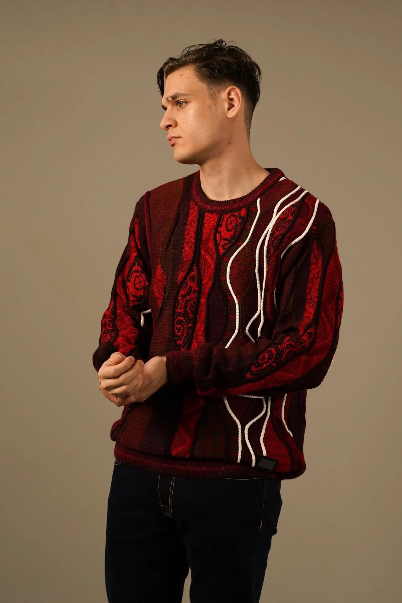 Carlo Colucci Strik - Eksklusiv Statement Striktrøje Carlo Colucci