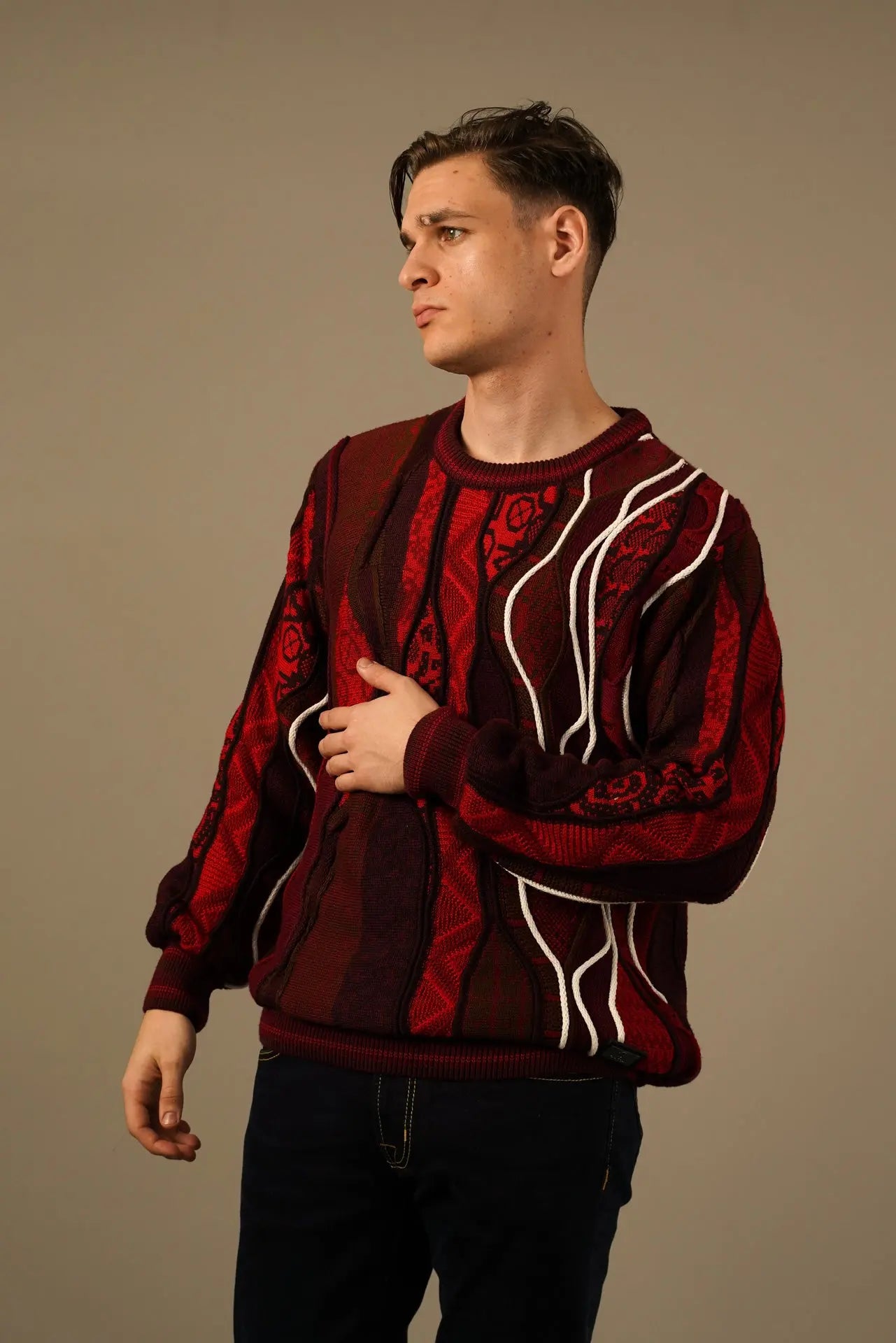 Carlo Colucci Strik - Eksklusiv Statement Striktrøje Carlo Colucci