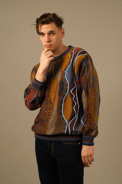 Carlo Colucci Striktrøje – Farverig Statement Knitwear Carlo Colucci