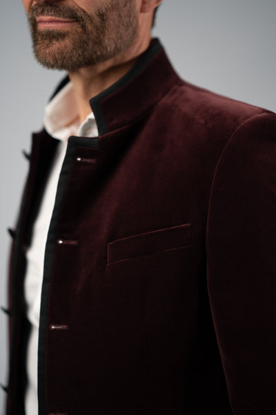 Karl Lagerfeld velour blazer