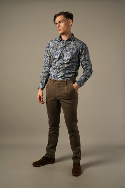 Teleria Zed – brune chinos i bomuld stretch