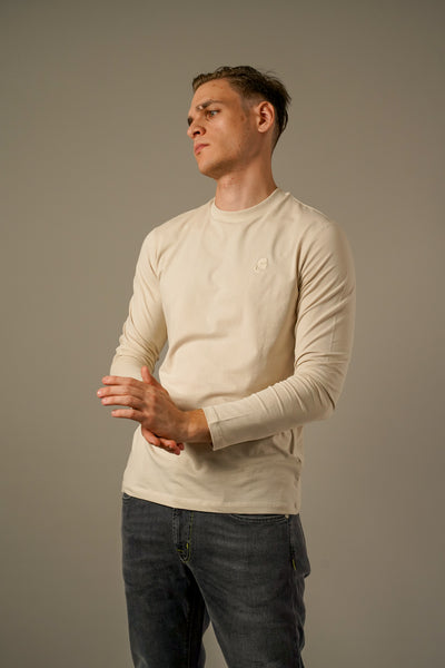 Karl Lagerfeld – Beige Langærmet T-shirt