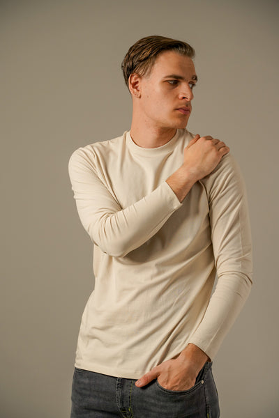 Karl Lagerfeld – Beige Langærmet T-shirt