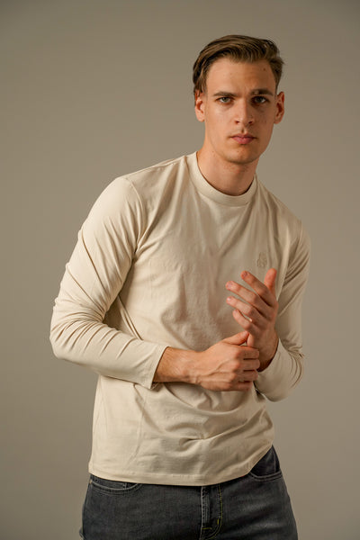 Karl Lagerfeld – Beige Langærmet T-shirt