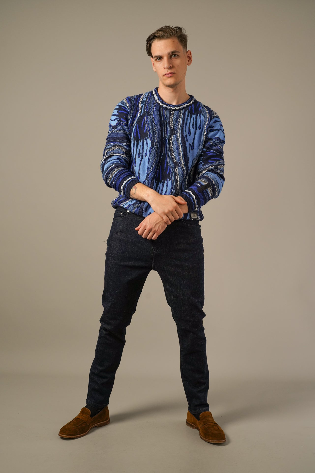 Karl Lagerfeld Tappered Fit Jeans – Mørk Denim