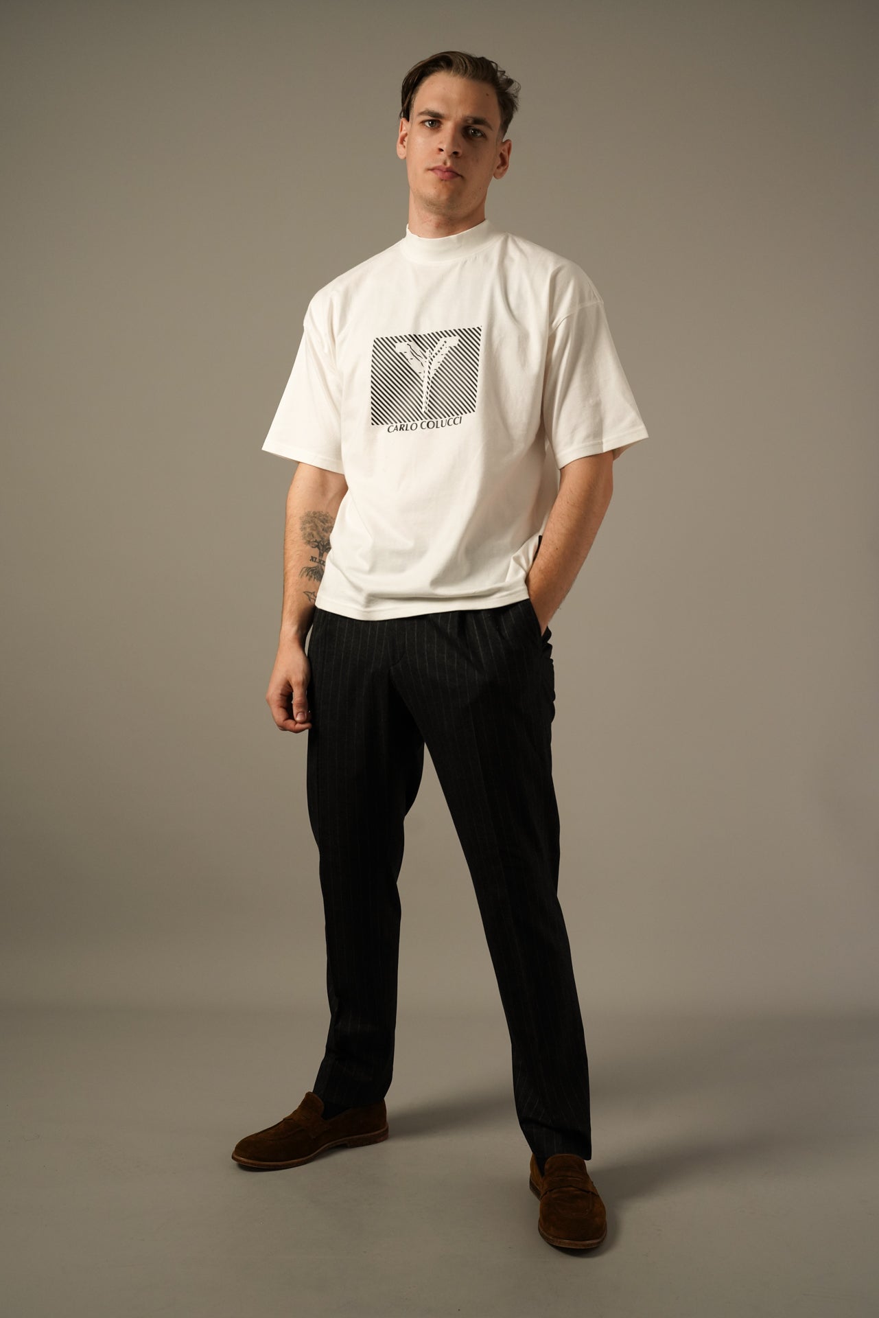 Carlo Colucci Oversize T-shirt – Hvid