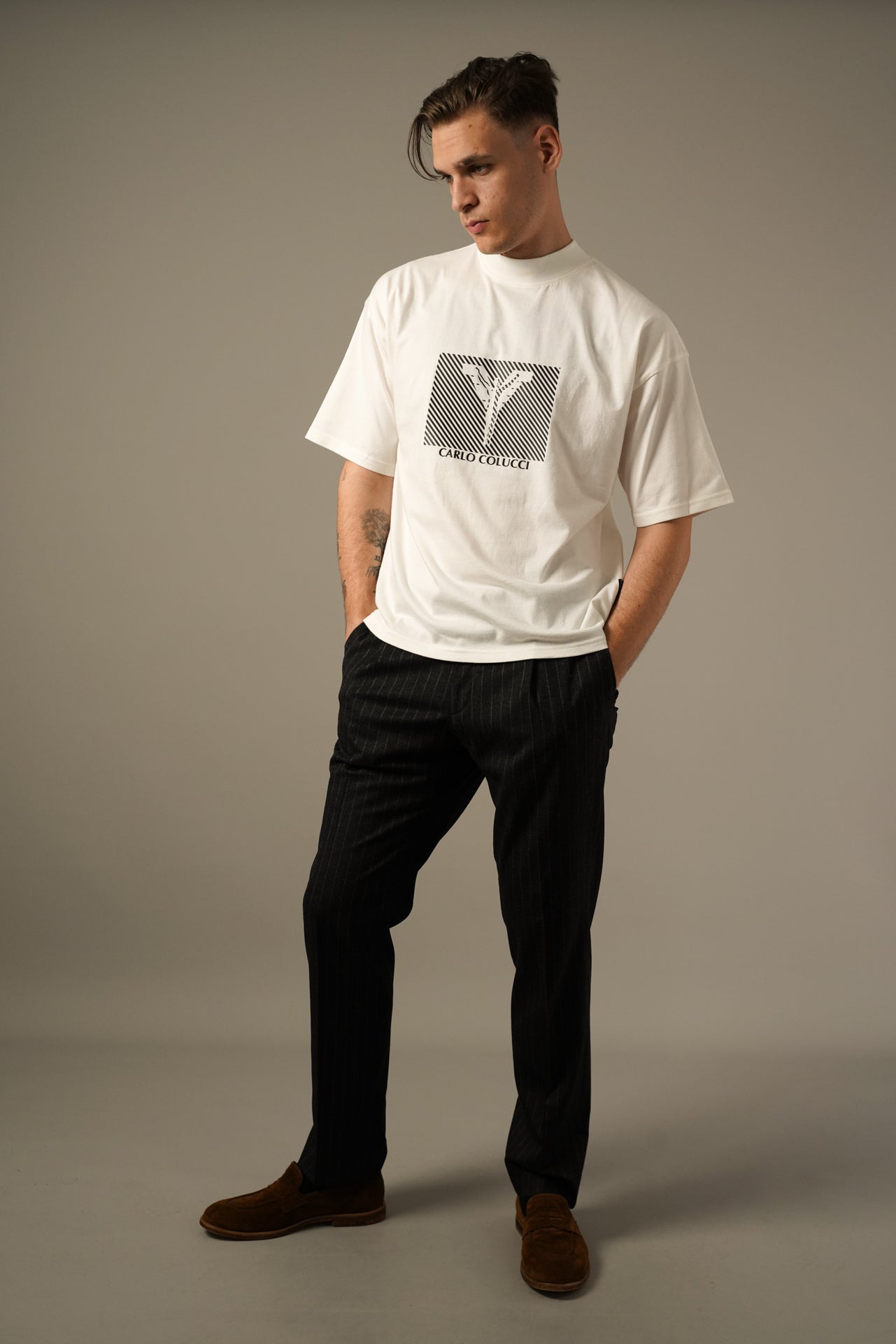 Carlo Colucci Oversize T-shirt – Hvid