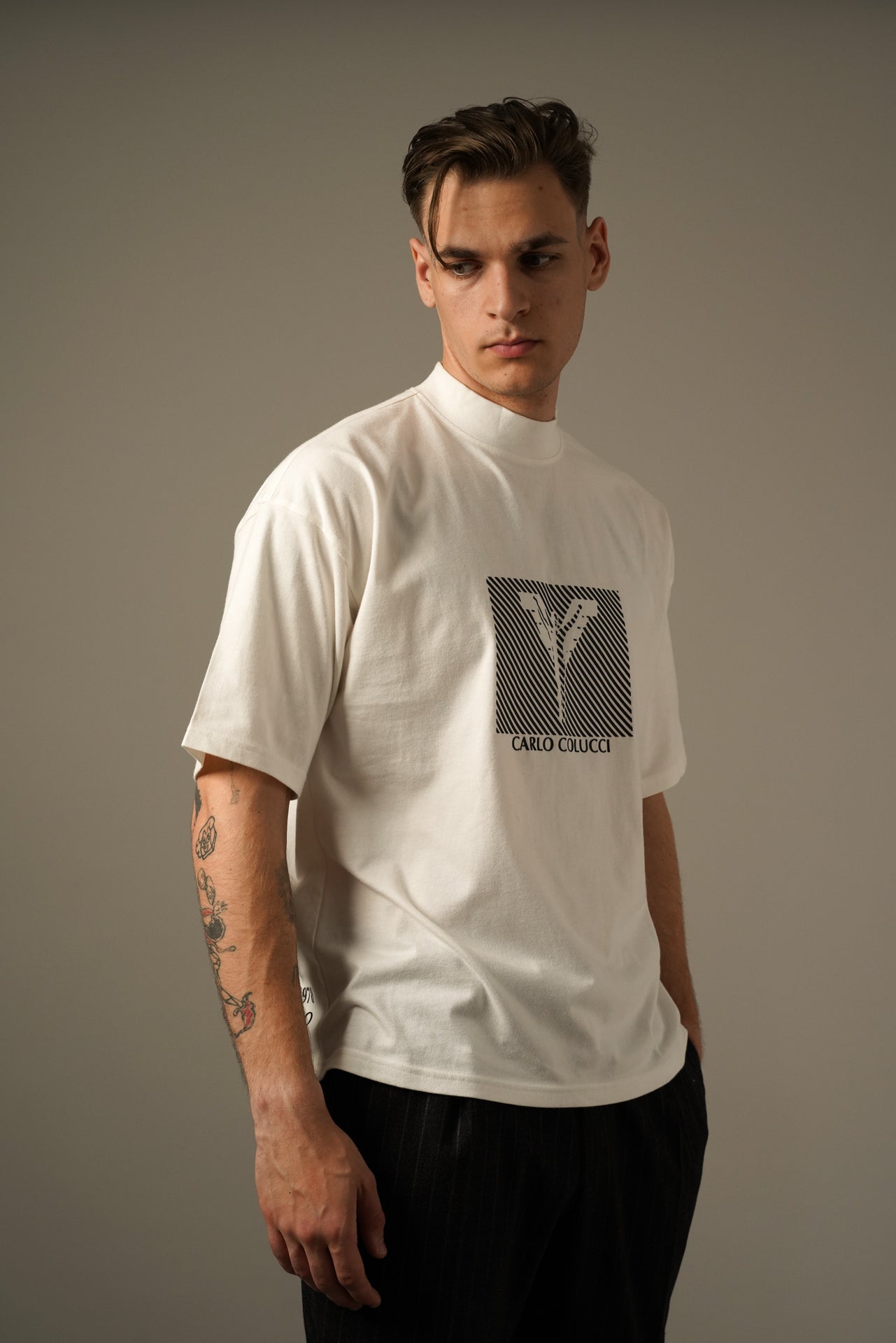 Carlo Colucci Oversize T-shirt – Hvid