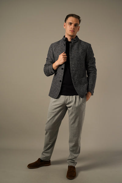 Hechter meleret wool look blazer/jakke