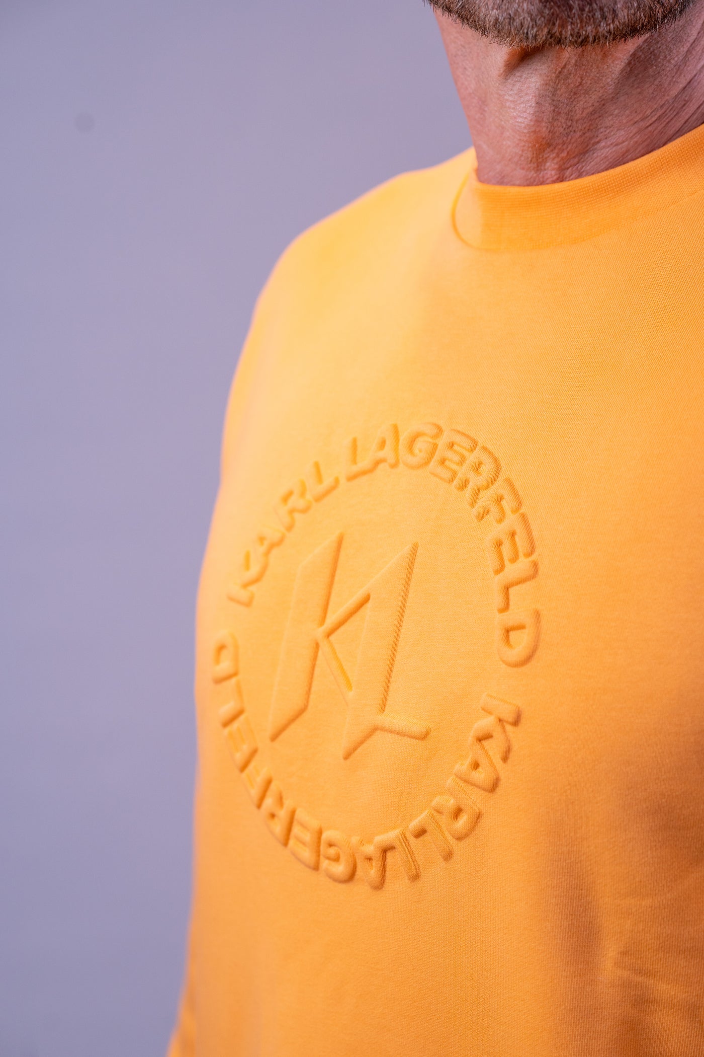 Karl Lagerfeld gul oversized sweatshirt