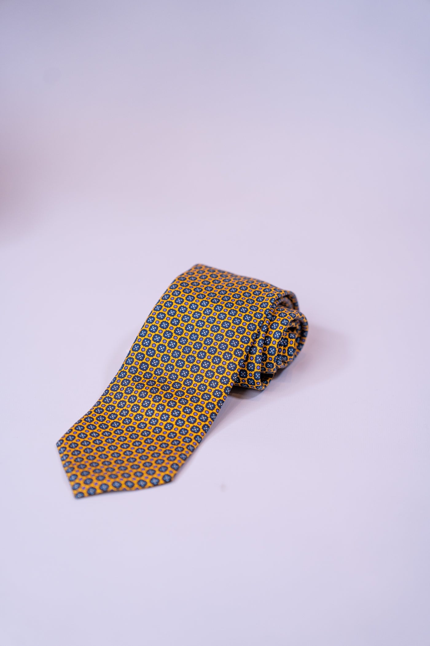Eton gul mønstret slips i unikt design