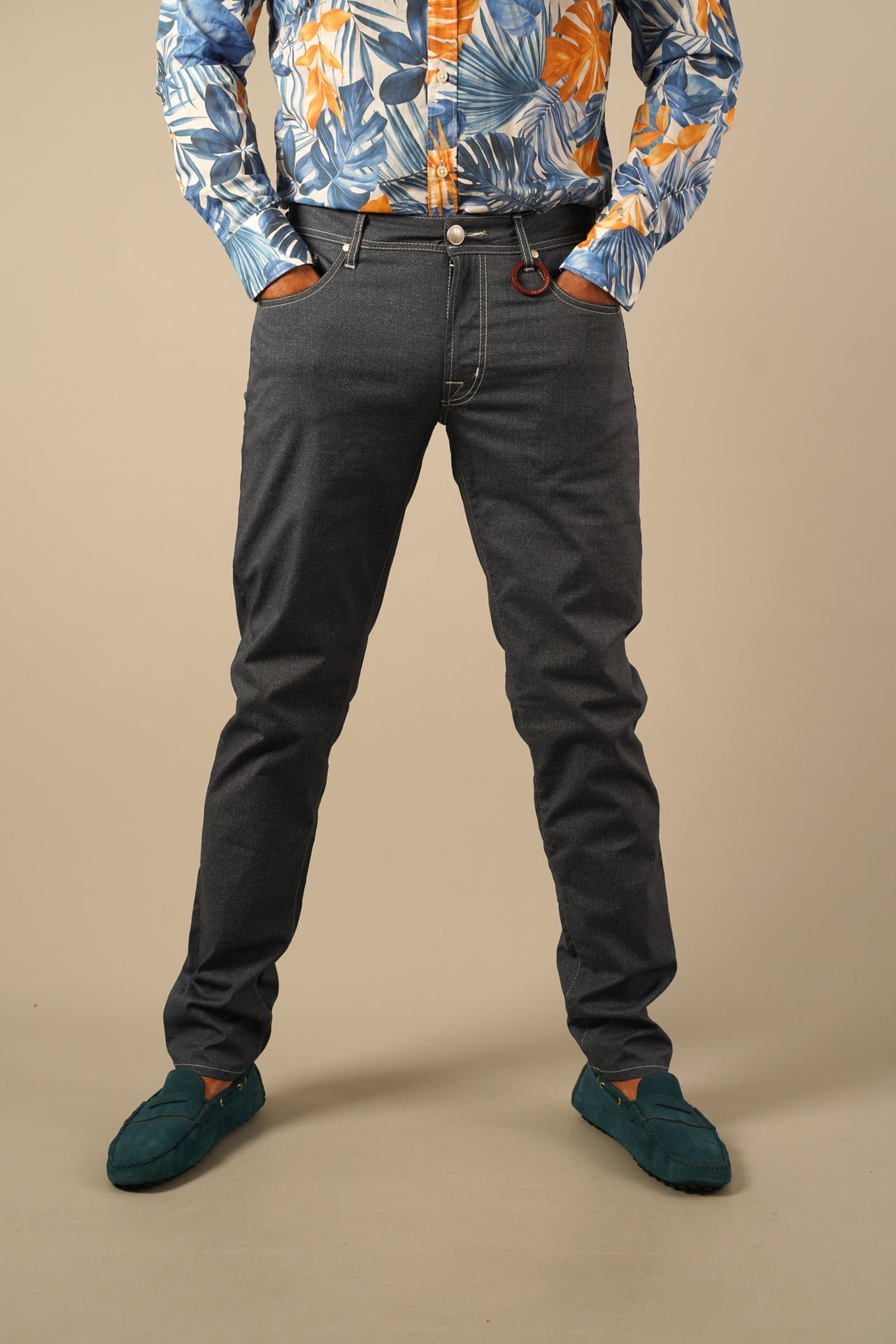 Tramarossa herringbone Michelangelo Jeans