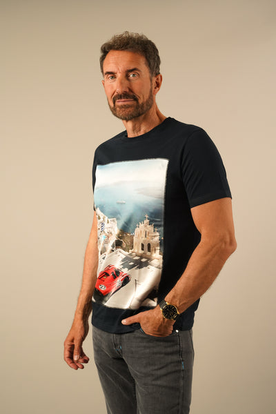 Bastille Anarchy T-shirt – Santorini & Supercar Print