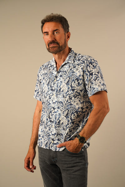 Caliban Skjorte med Blomsterprint