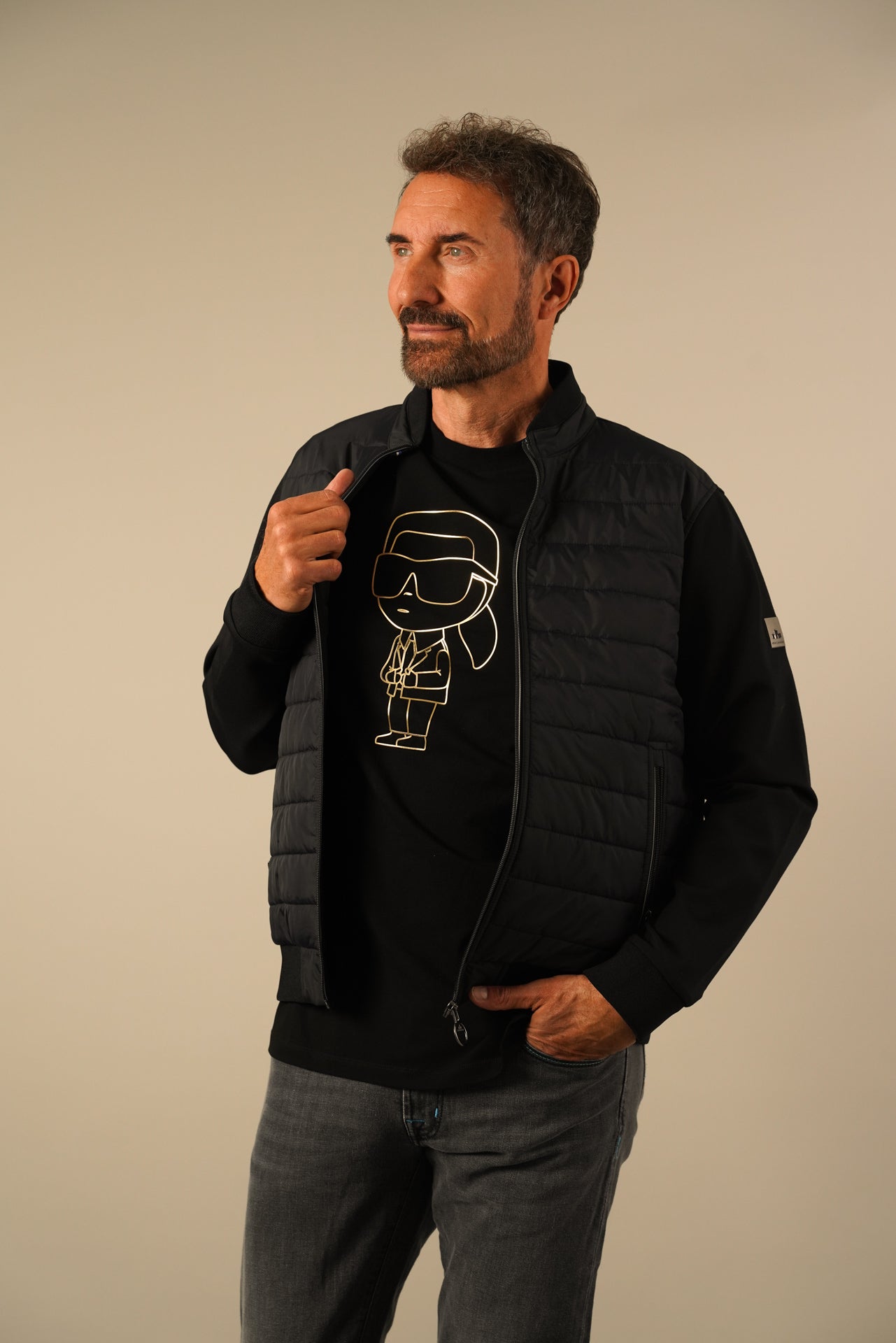 New Canadian Cardigan Windbreaker – Navy