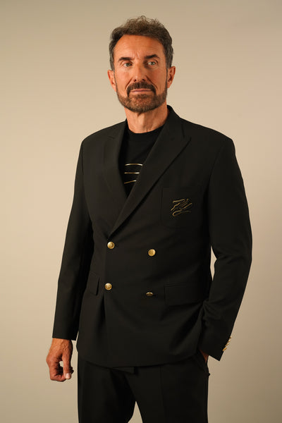Karl Lagerfeld Dobbel Radet Blazer Sort