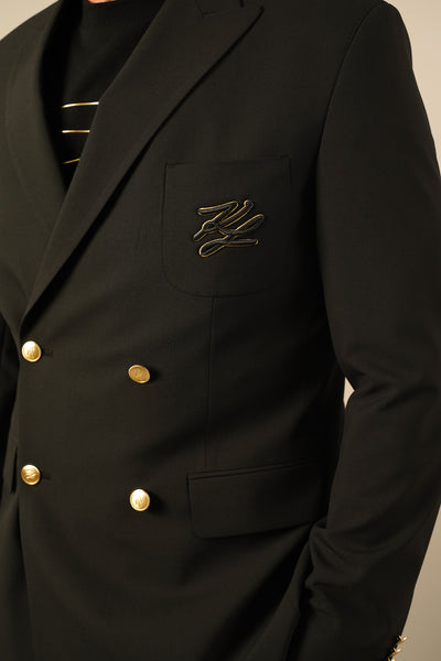 Karl Lagerfeld Dobbel Radet Blazer Sort