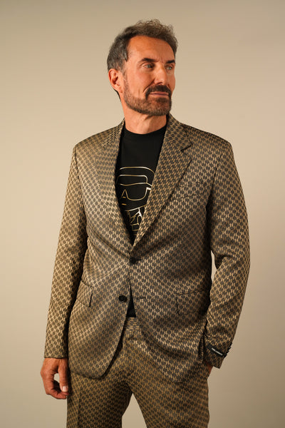 Karl Lagerfeld Mønstret Blazer – Eksklusiv Elegance