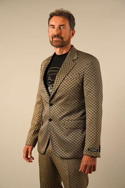 Karl Lagerfeld Mønstret Blazer – Eksklusiv Elegance