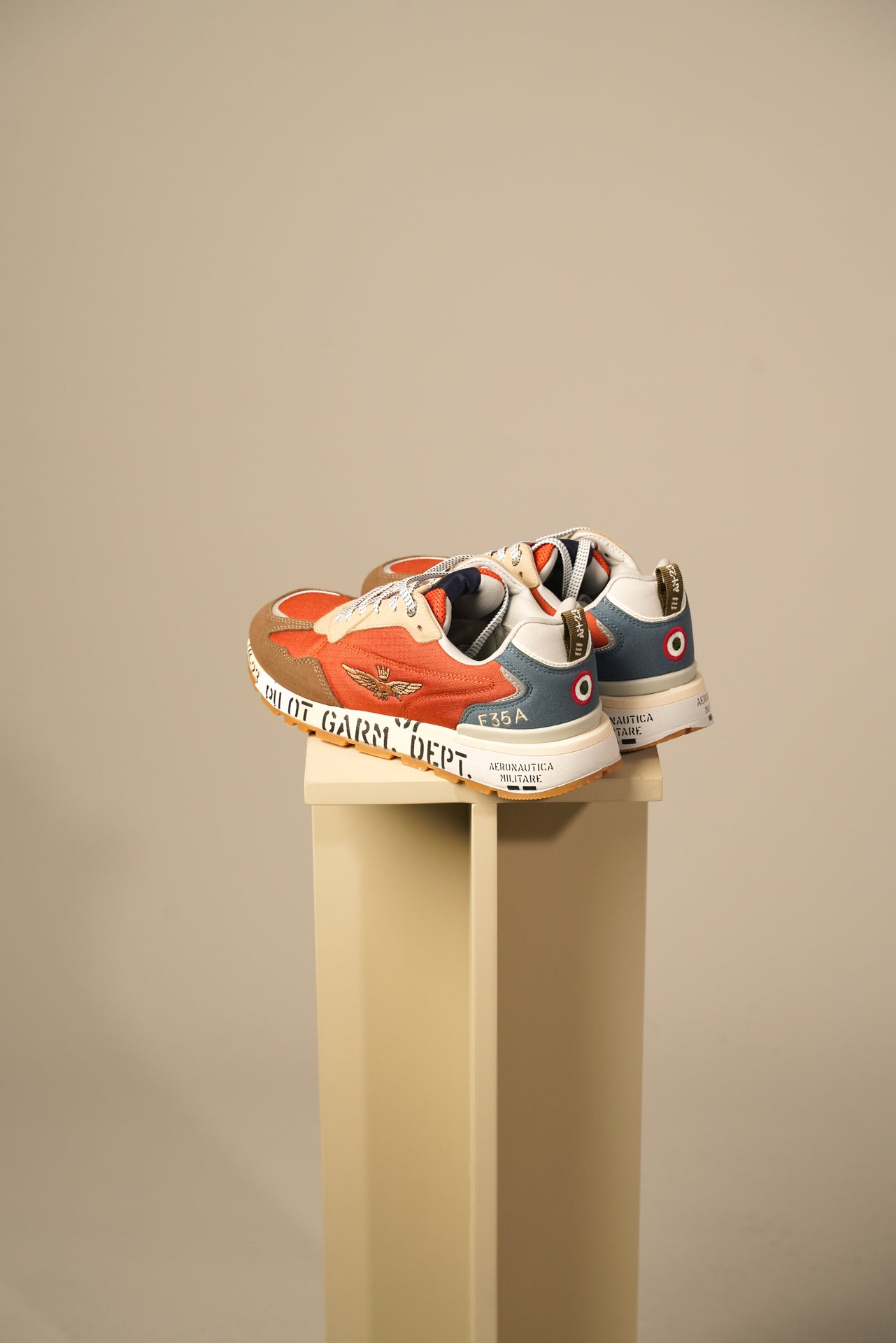 Aeronautica Militare Sneakers – Orange/Army