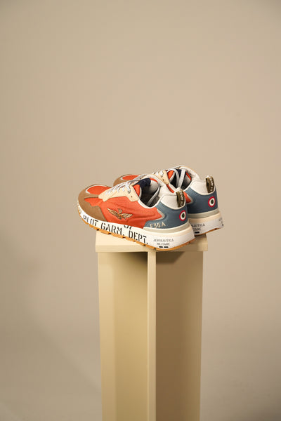 Aeronautica Militare Sneakers – Orange/Army