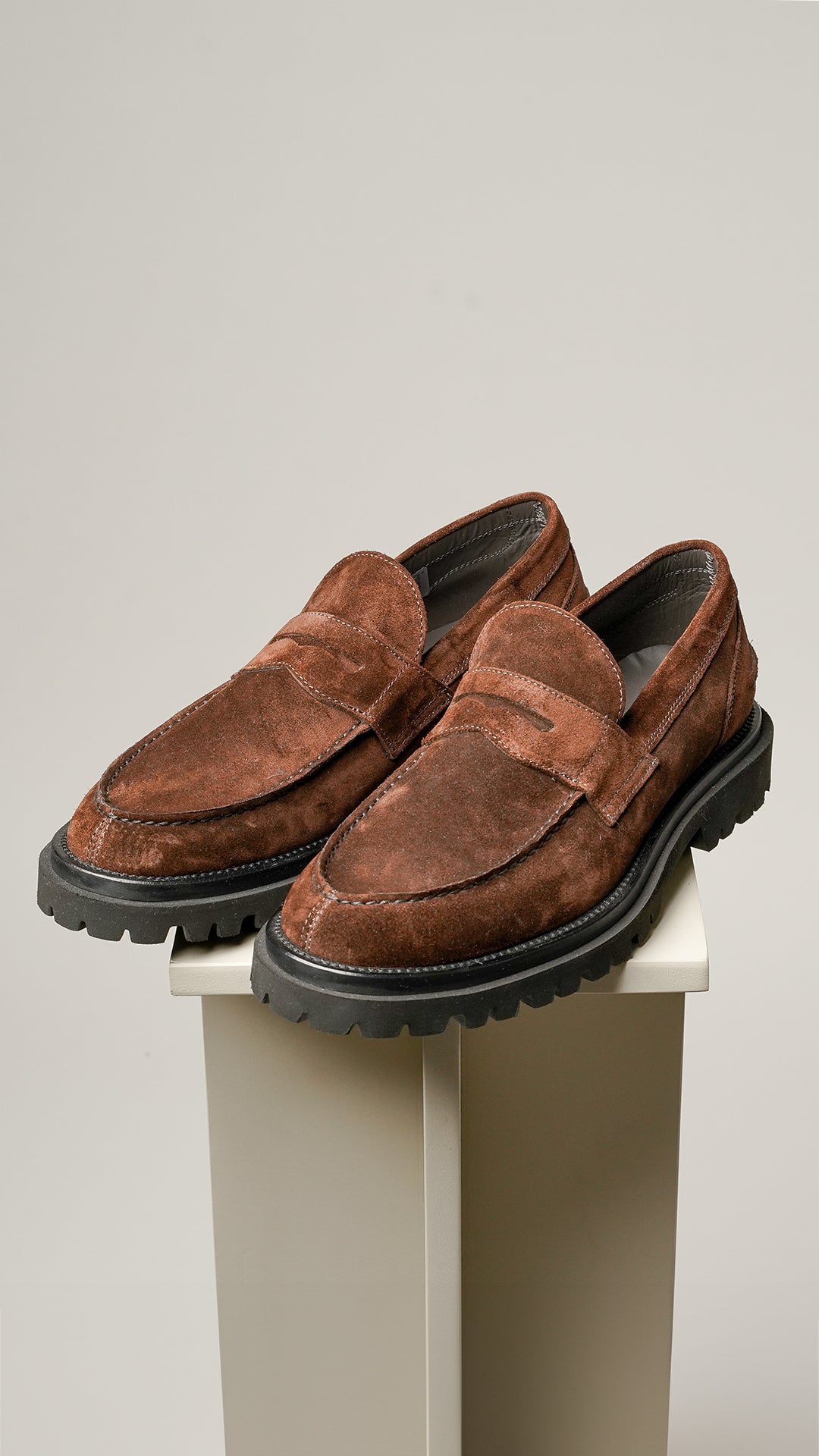 Antica Cuoieria ruskinds loafers med chunky lightweight sål
