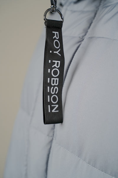 Roy Robson grå dunjakke - lang model