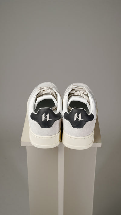 Karl Lagerfeld hvide sneakers med sort detaljer