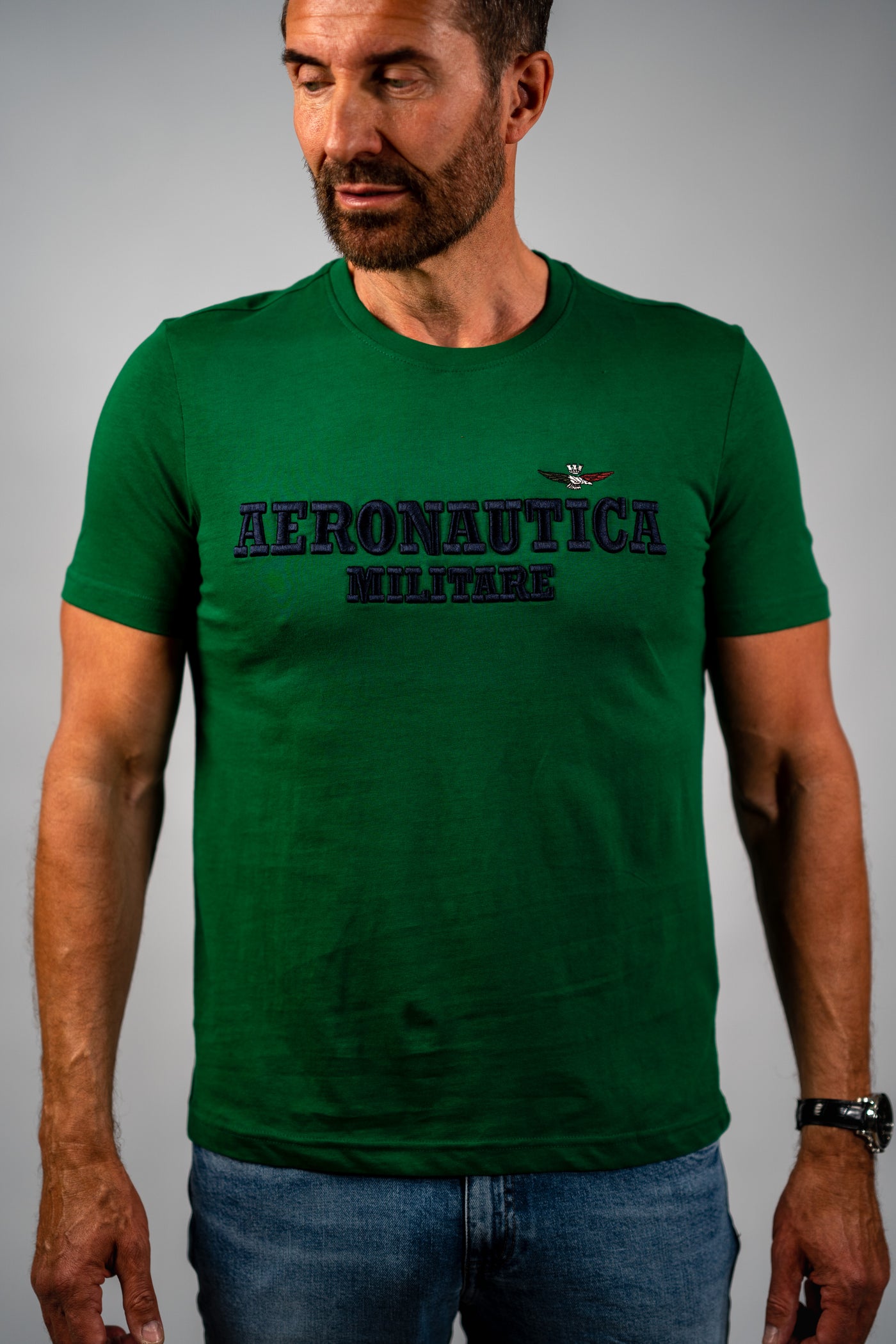 Aeronautica Militare grøn t-shirt