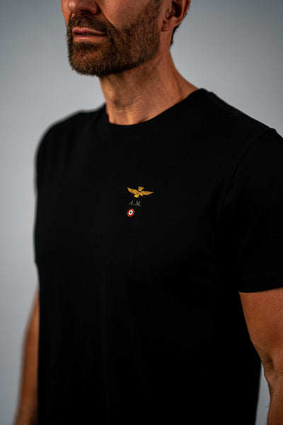 Aeronautica Militare t-shirt i sort