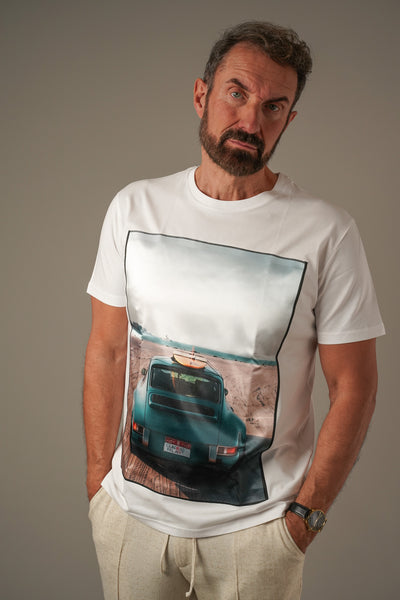 Bastille Anarchy Coastal Escape T-shirt – Hvid