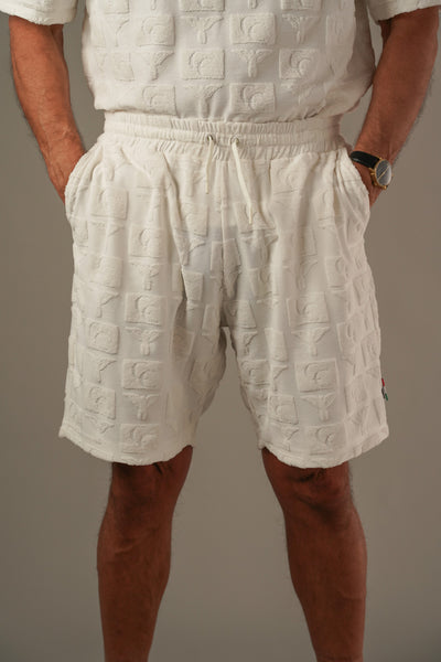 Carlo Colucci Shorts – Luksuriøse Velour-Detaljer