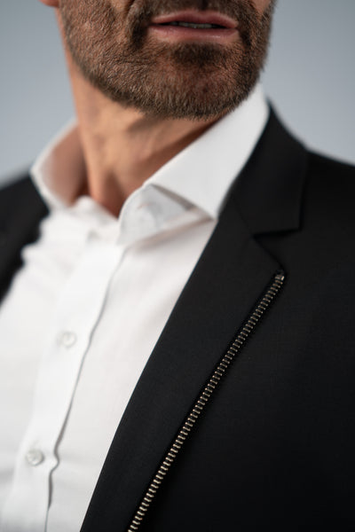 Karl Lagerfeld oversized zip blazer