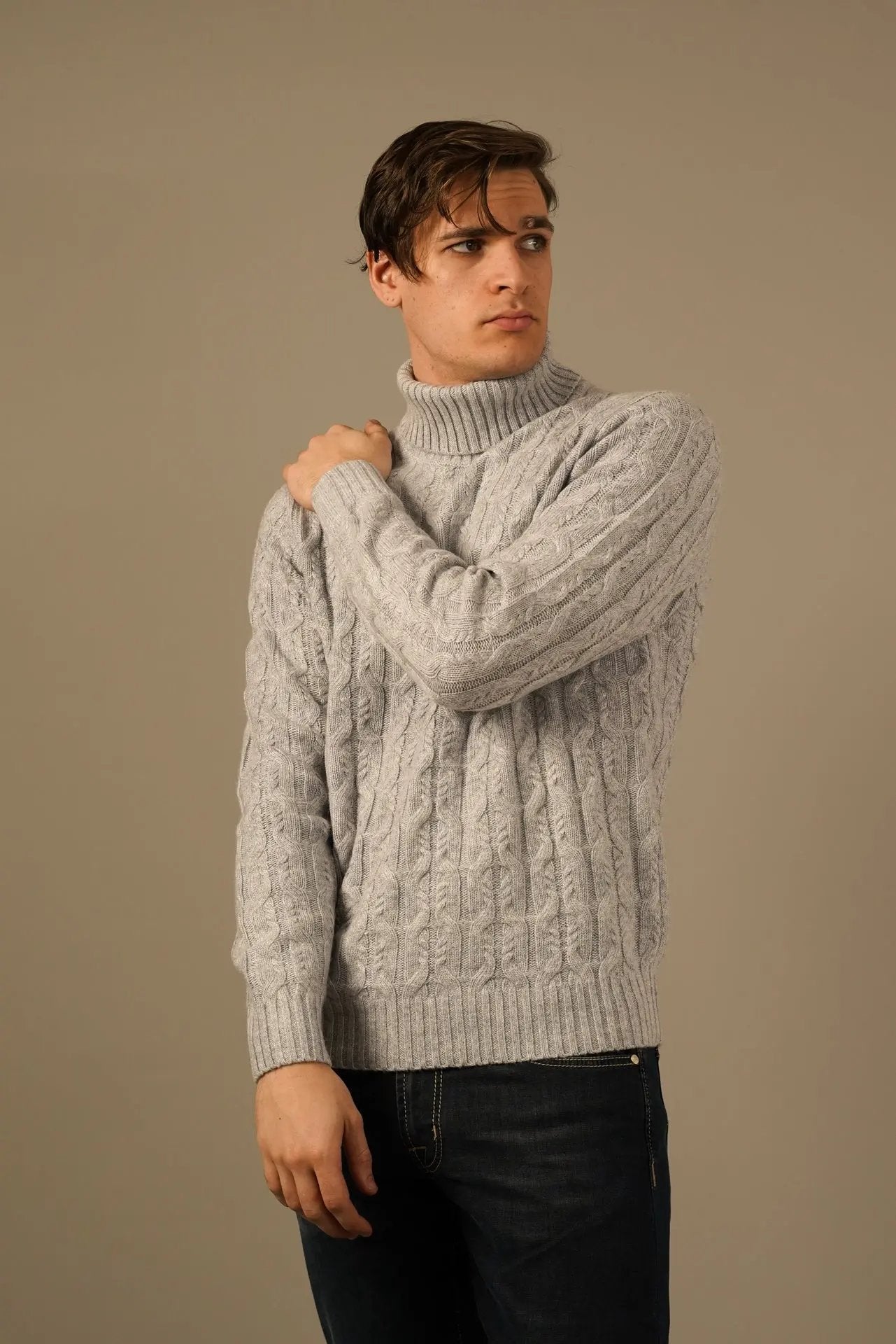 Golman Copenhagen Rullekrave Strik i Merinould og Cashmere Golman Copenhagen