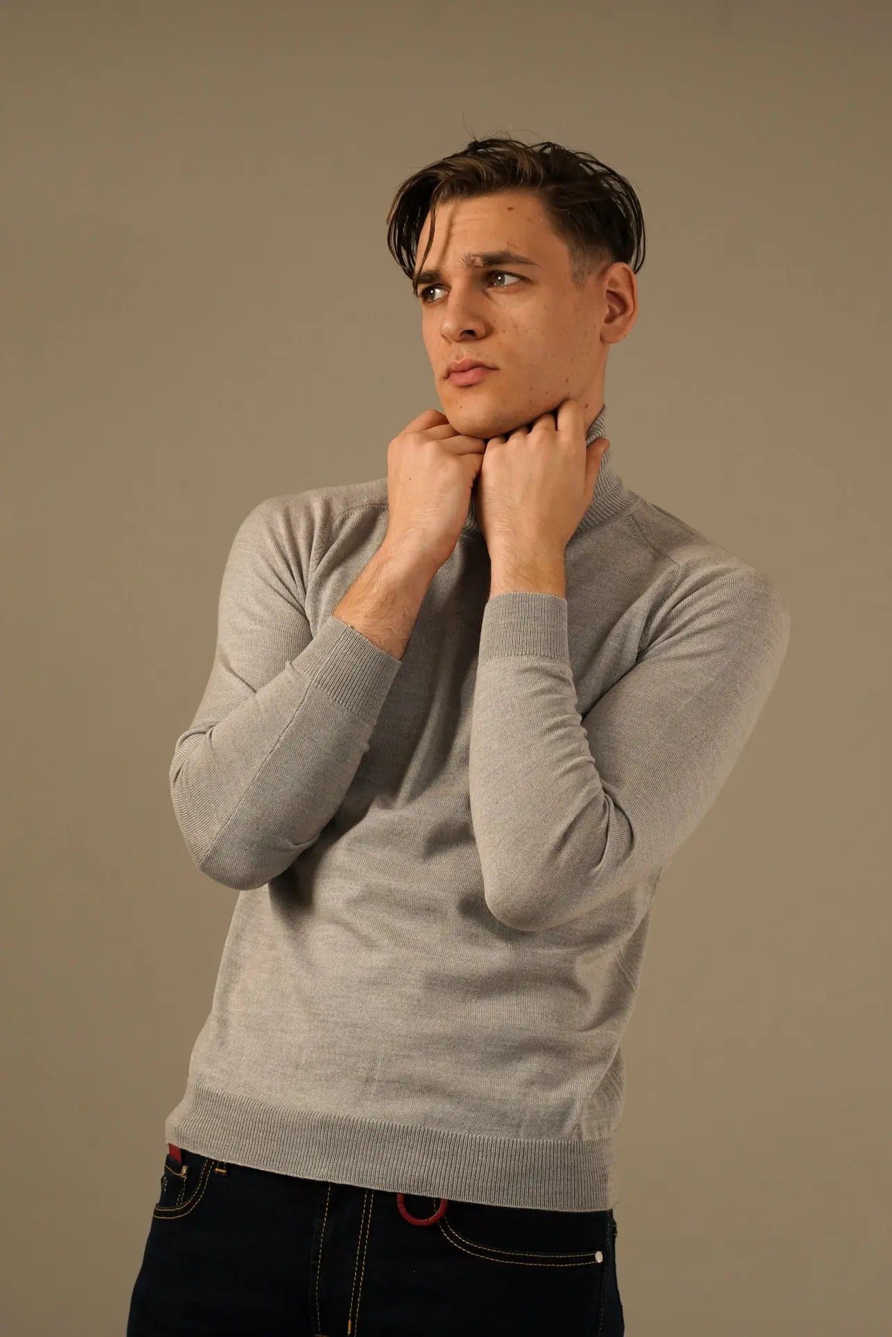 Golman Copenhagen Strik rullekrave i uld og cashmere Golman Copenhagen