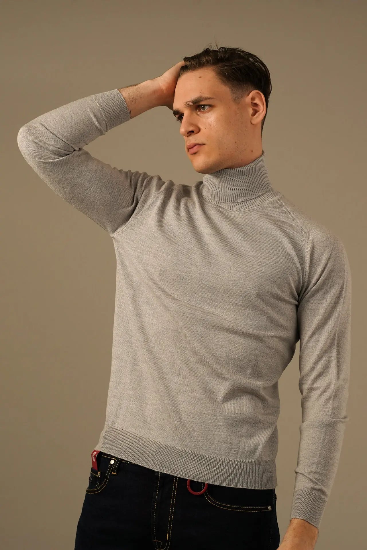 Golman Copenhagen Strik rullekrave i uld og cashmere Golman Copenhagen